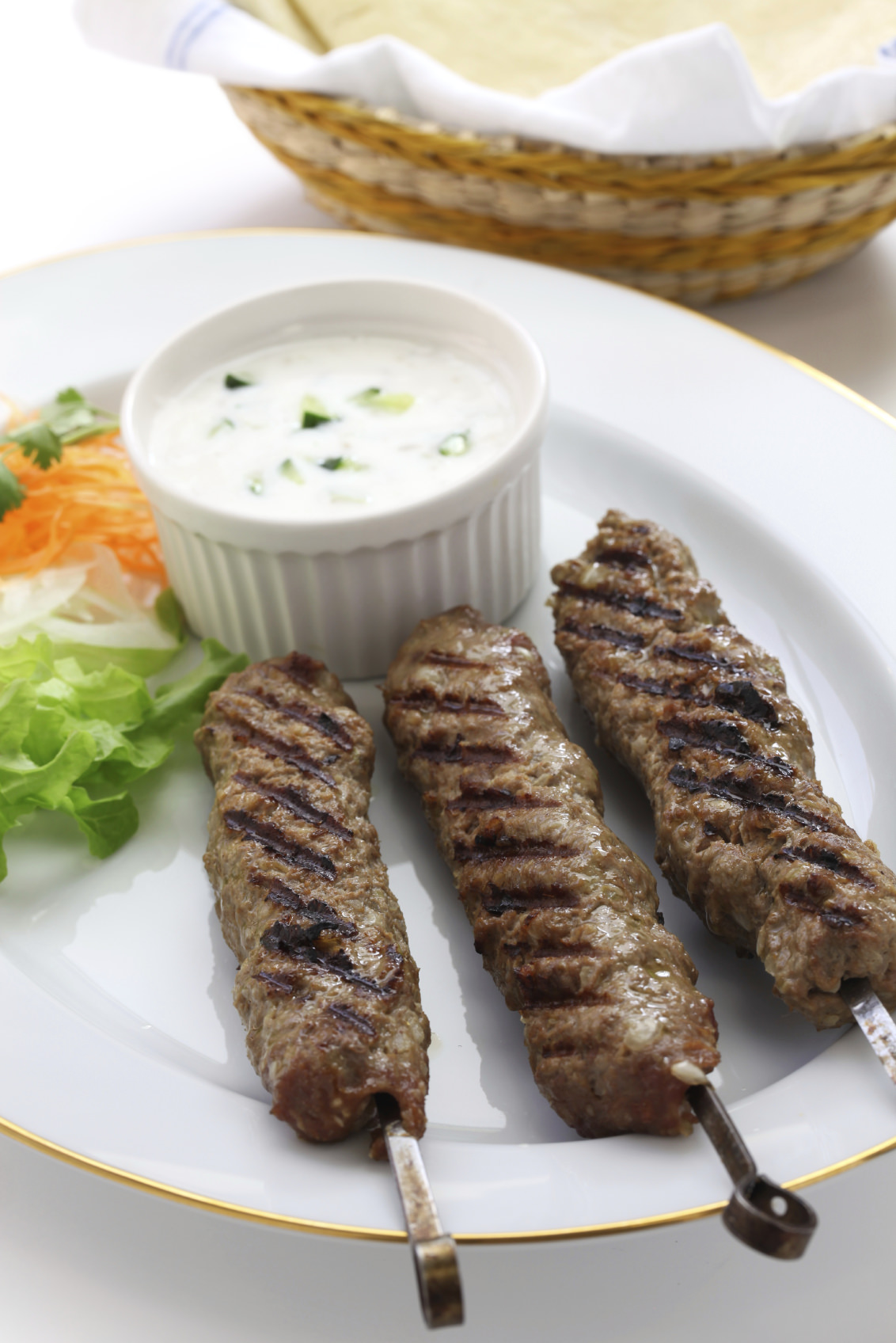 Greek Style Ground Lamb Kebabs Recipe