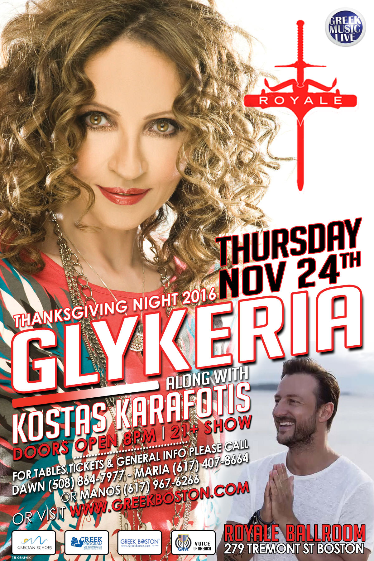 Glykeria Boston Thanksgiving Concert Show