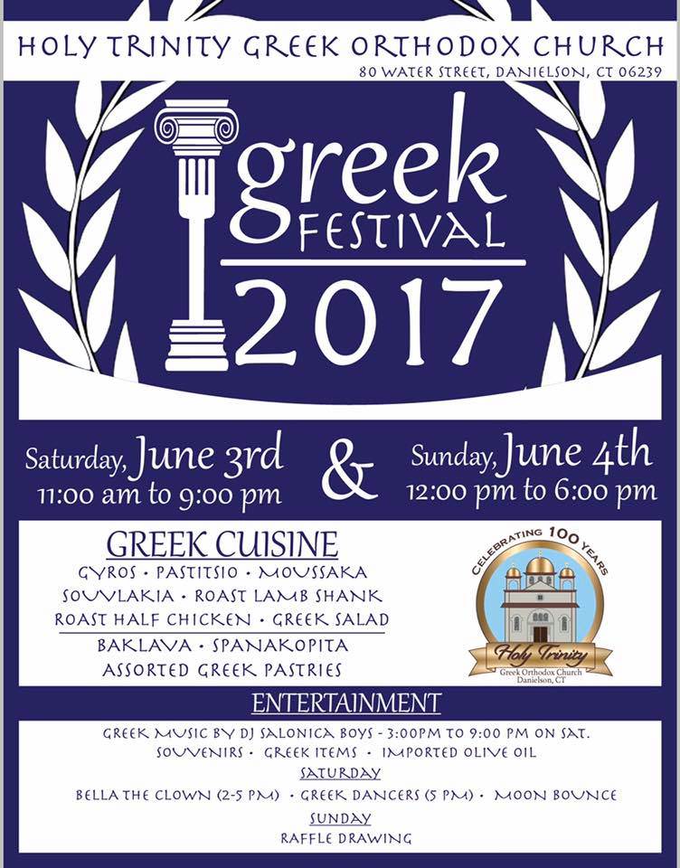 Danielson CT Greek Festival at Holy Trinity Greek Church