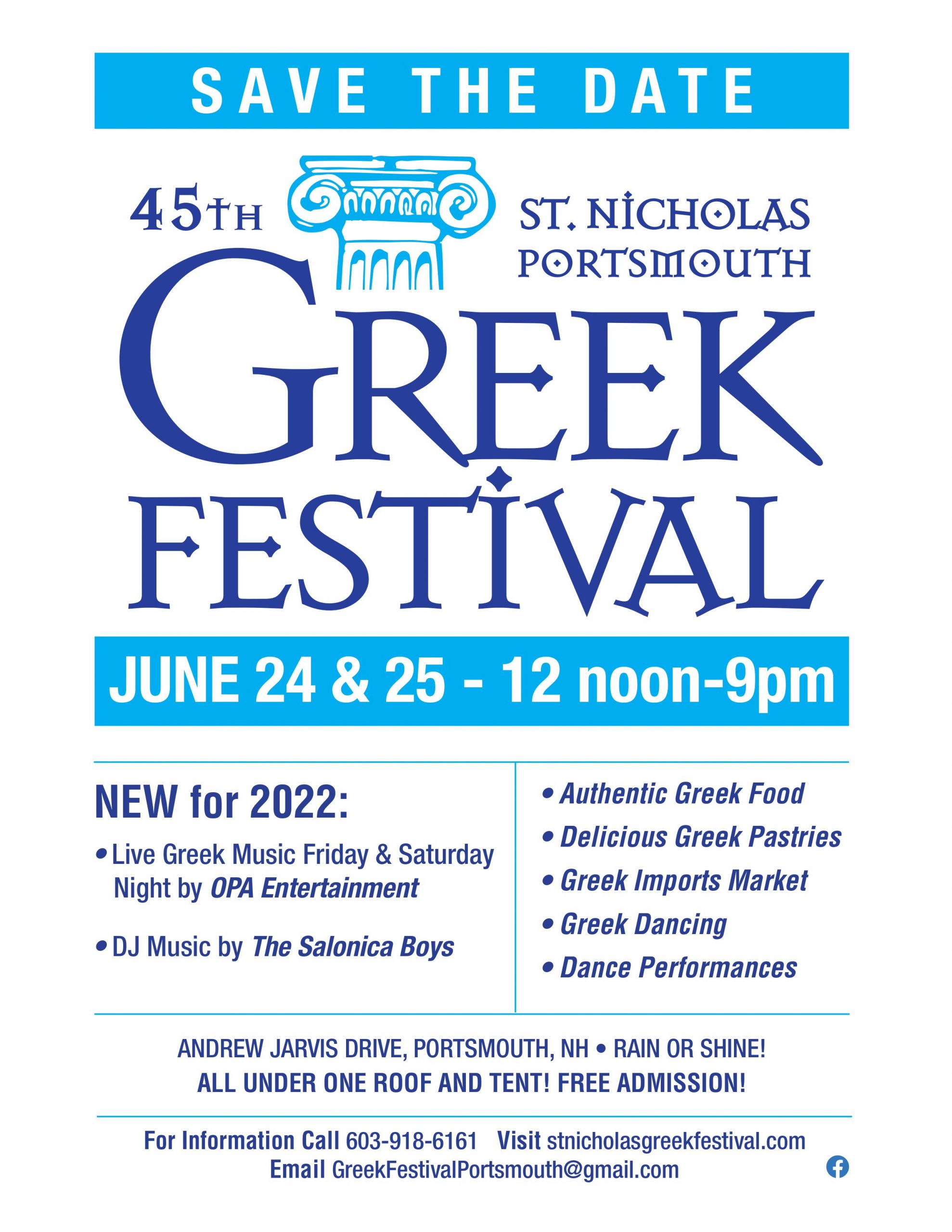Portsmouth NH Greek Festival at St. Nicholas Greek Orthodox Church