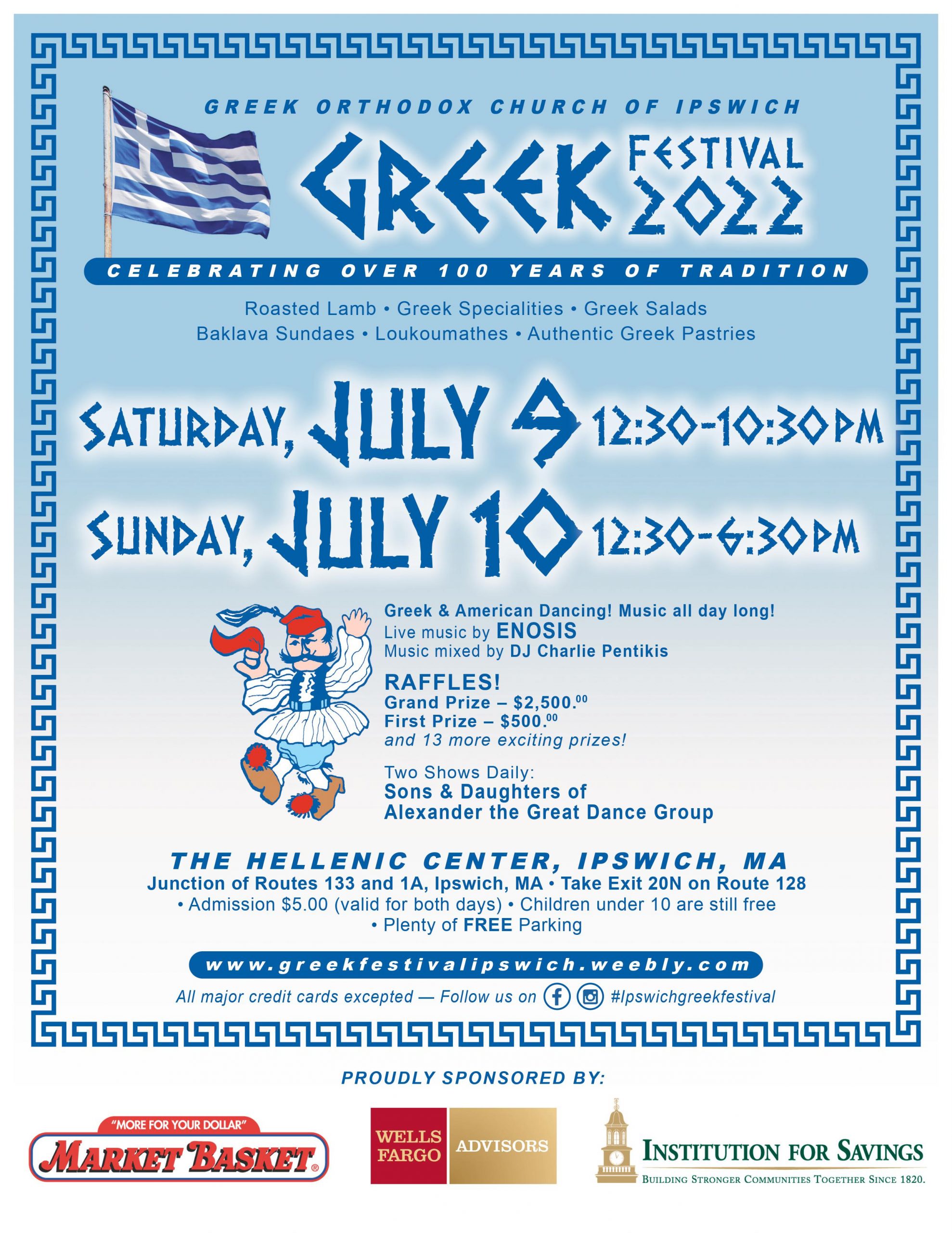 Ipswich MA Greek Festival at Assumption of the Virgin Mary Greek Church