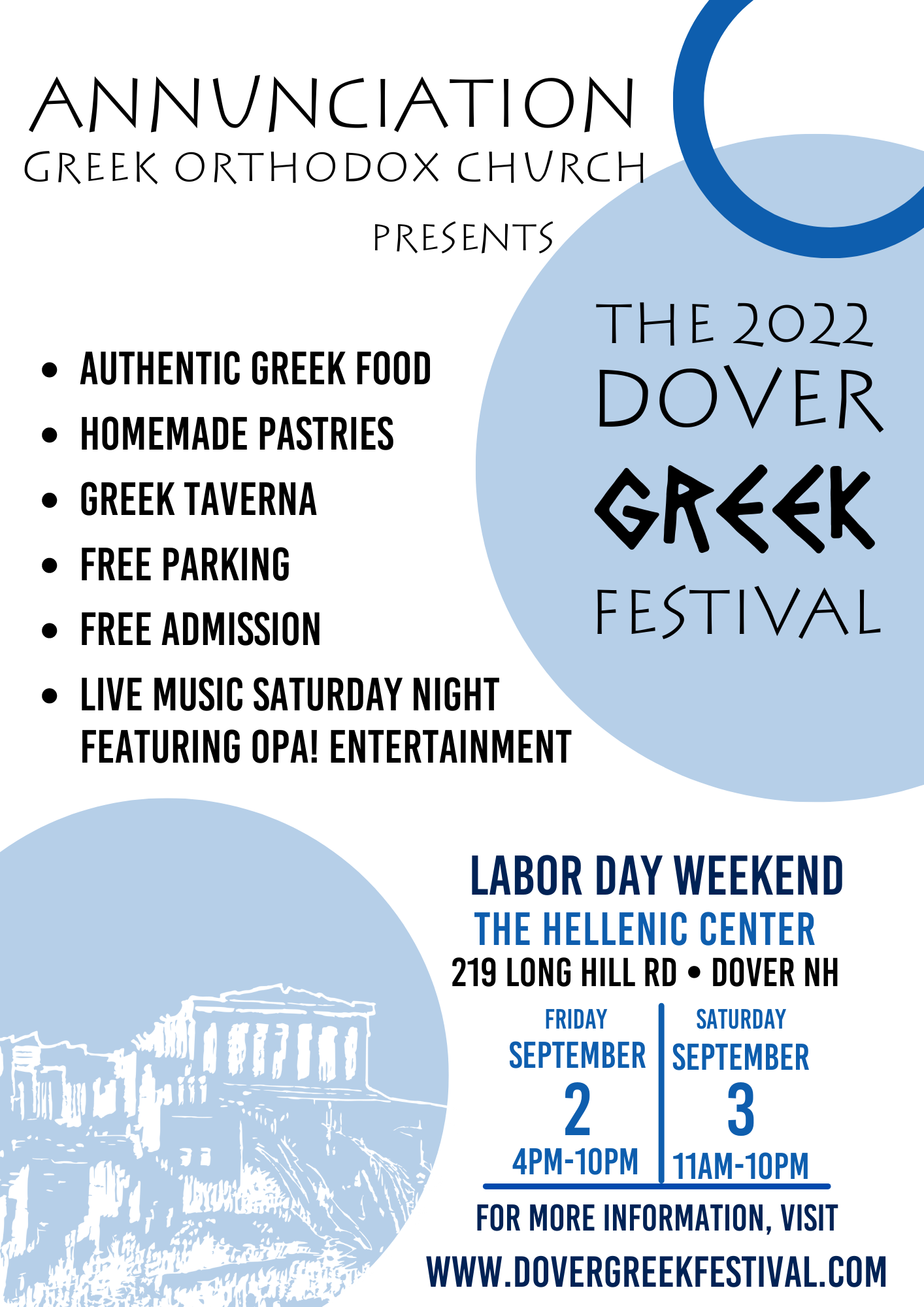 Dover NH Greek Festival at the Annunciation Greek Church