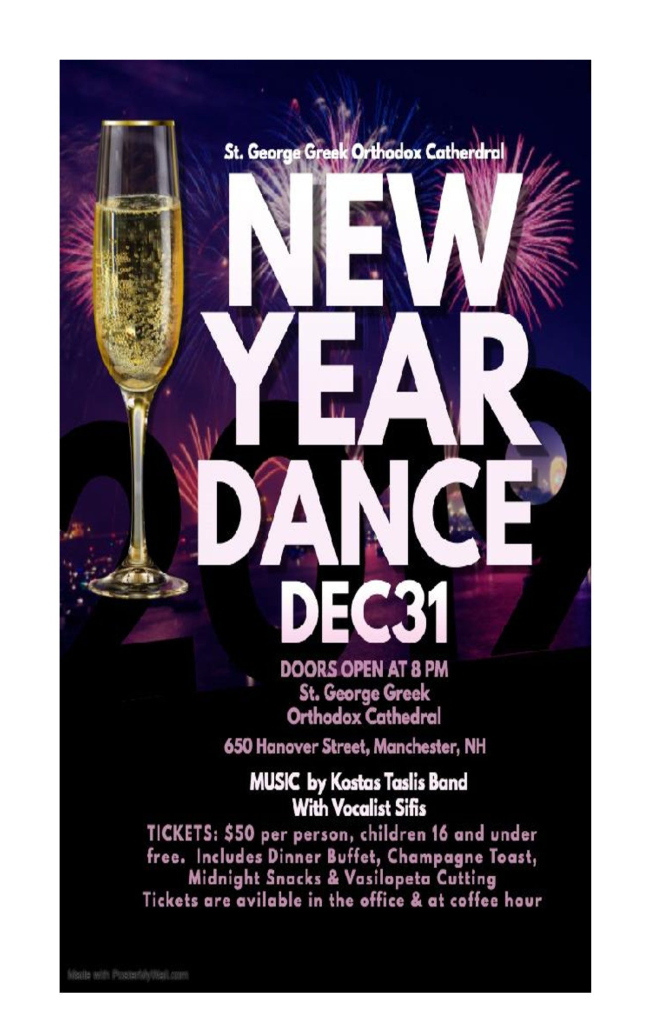 New Year Dance at St. George Greek Cathedral Manchester NH