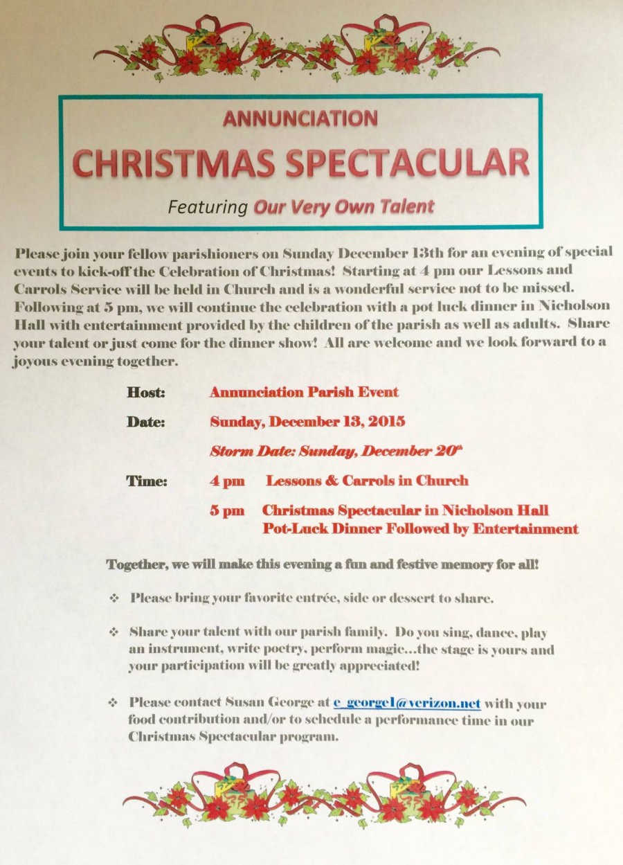 Christmas Spectacular at Annunciation Greek Church Newburyport MA