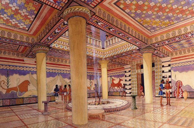 inside greek palace