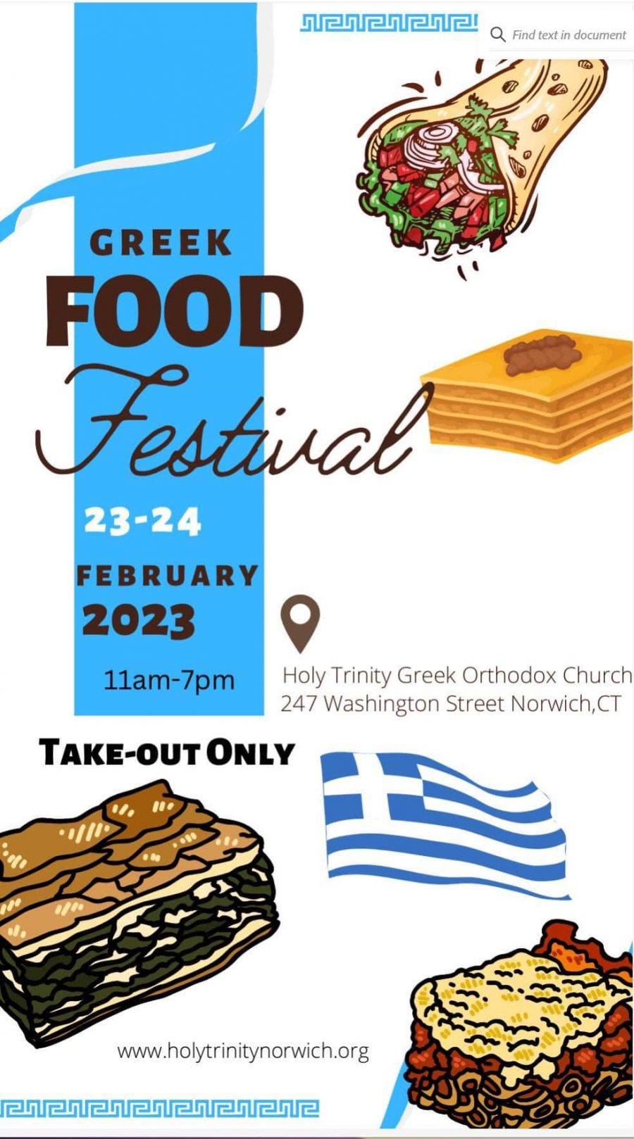 Greek Food Festival at the Holy Trinity Greek Church Norwich CT