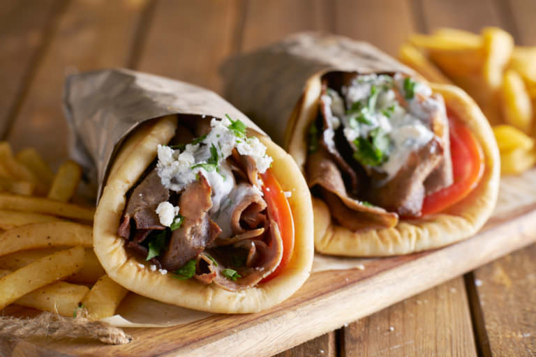 Recipe for Gyros with Feta Spread