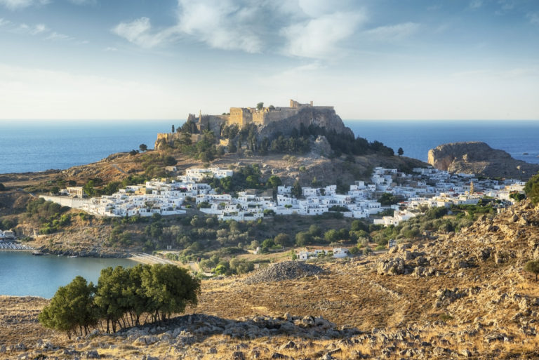 Lounge on Makris Tichos Beach on Rhodes