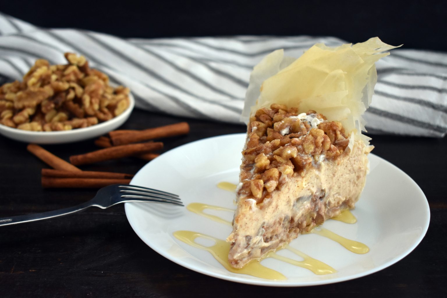 Easy Greek Style Baklava Cheesecake Recipe