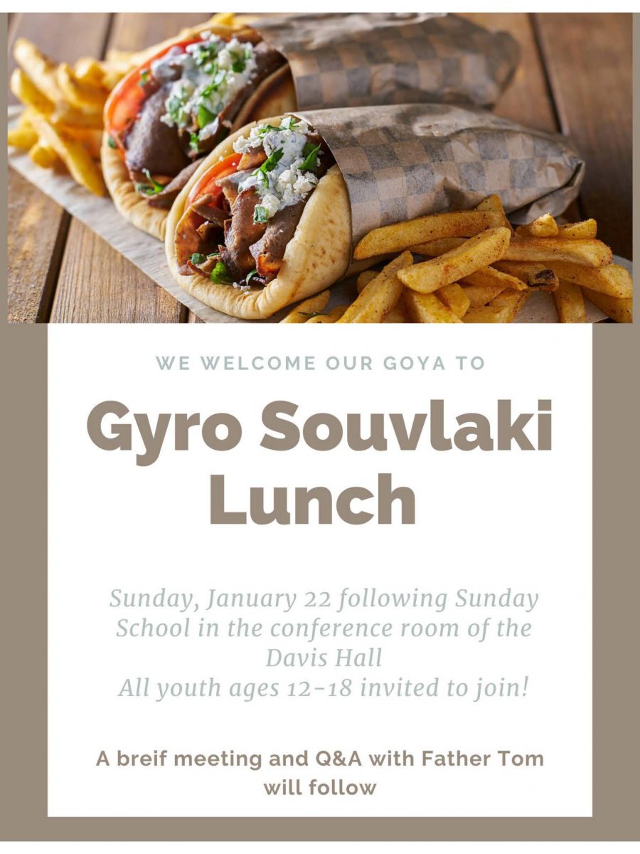 Gyro Souvlaki Lunch at Annunciation Greek Cathedral of New England